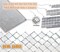 Self-Adhesive Glass Craft Mini Square & Round Mirrors Mosaic Tiles/Stickers for DIY Craft Decoration,5 x 5 mm,7200 Pieces